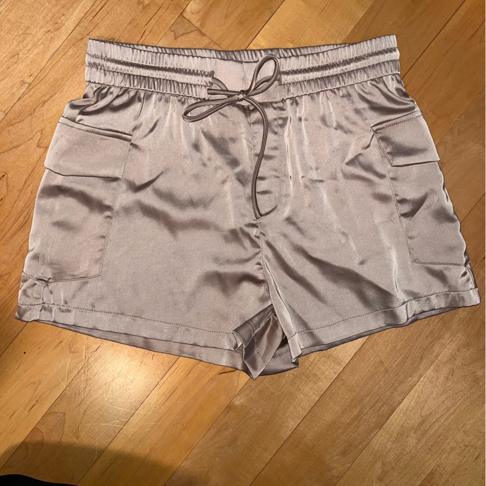 Satin shorts- brand new!